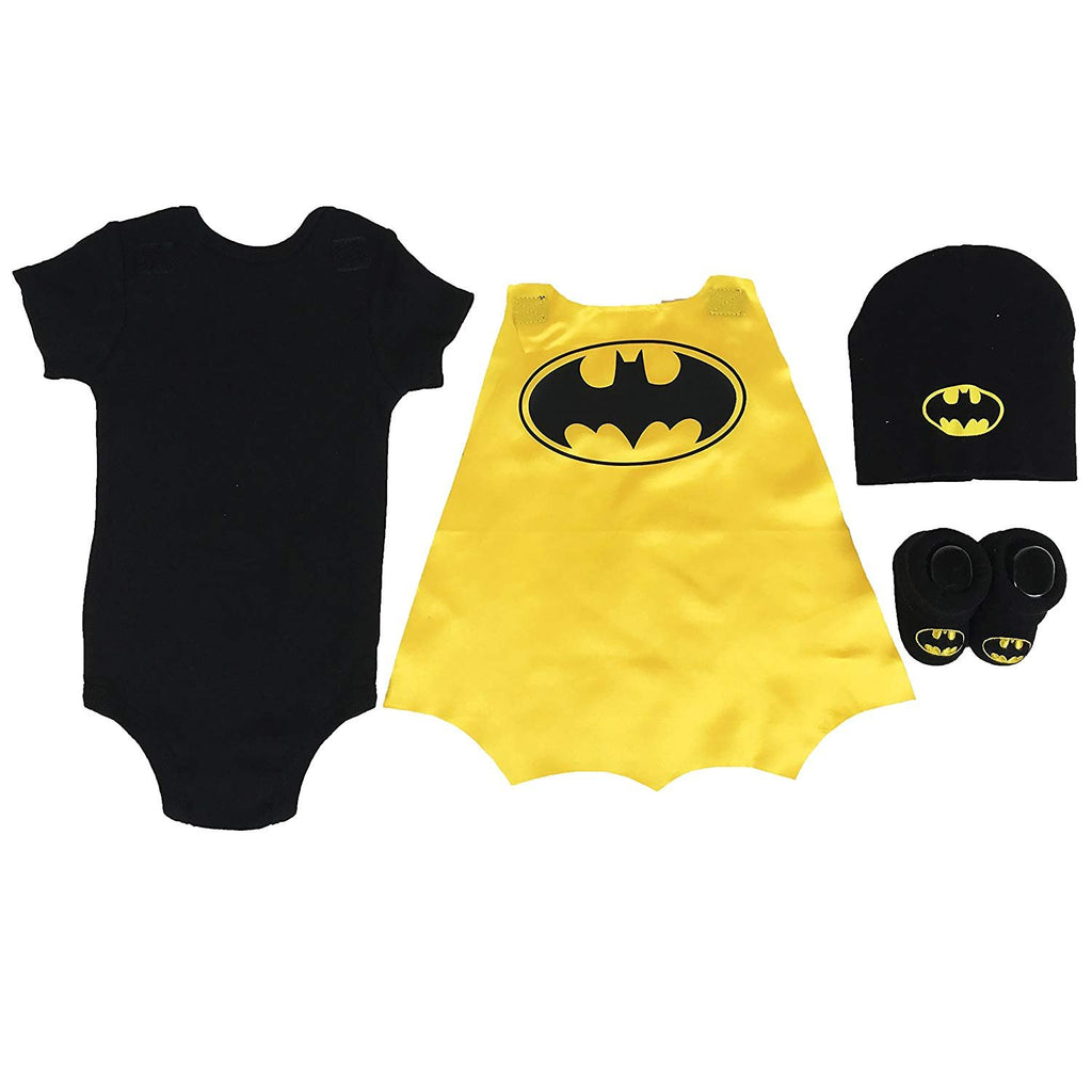 DC Comics Baby Boy's Superman, Wonder Woman, Flash, Batman 3-pc Set in Gift Box Baby Costume