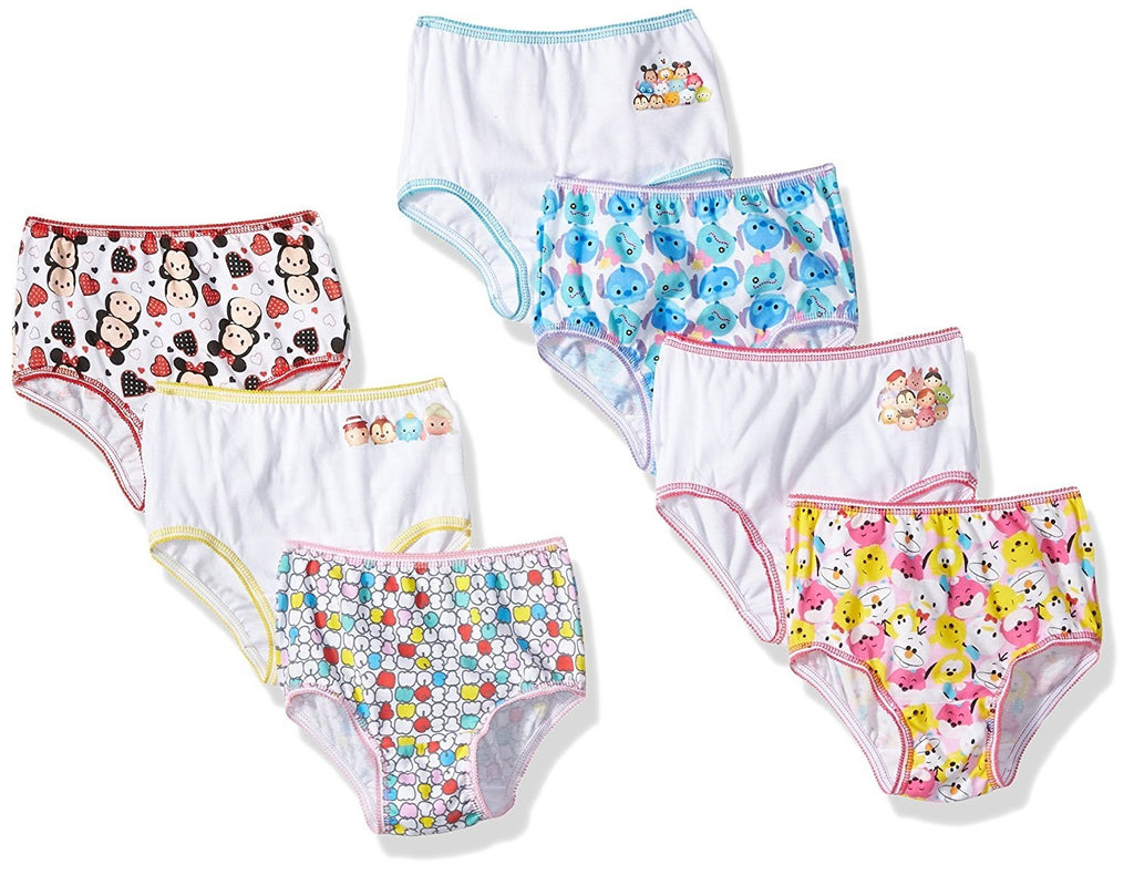 Disney Tsum 7 Pack Toddler Girls Underwear