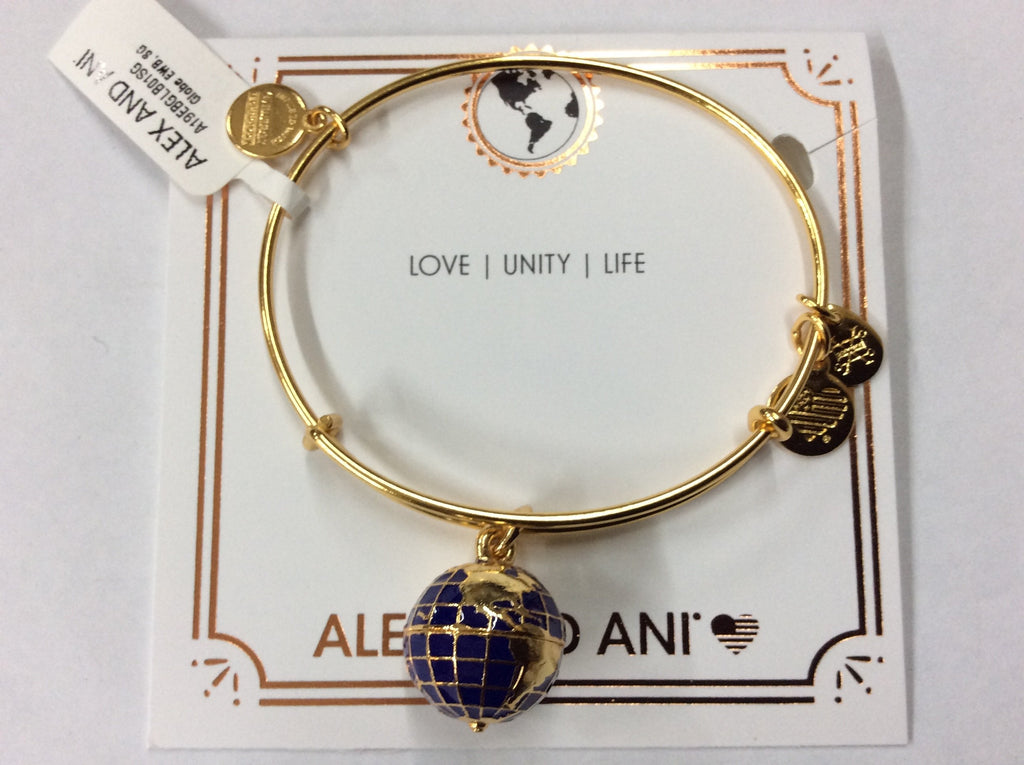 Alex and Ani Women's Globe Bangle Bracelet