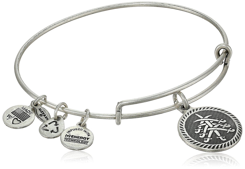 Alex and Ani "Bangle Bar" Seven Swords Expandable Wire Bracelet