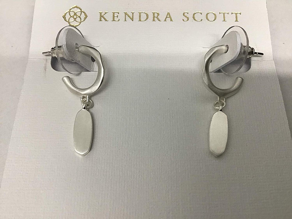 Kendra Scott Fern Huggie Earrings in Silver Metal