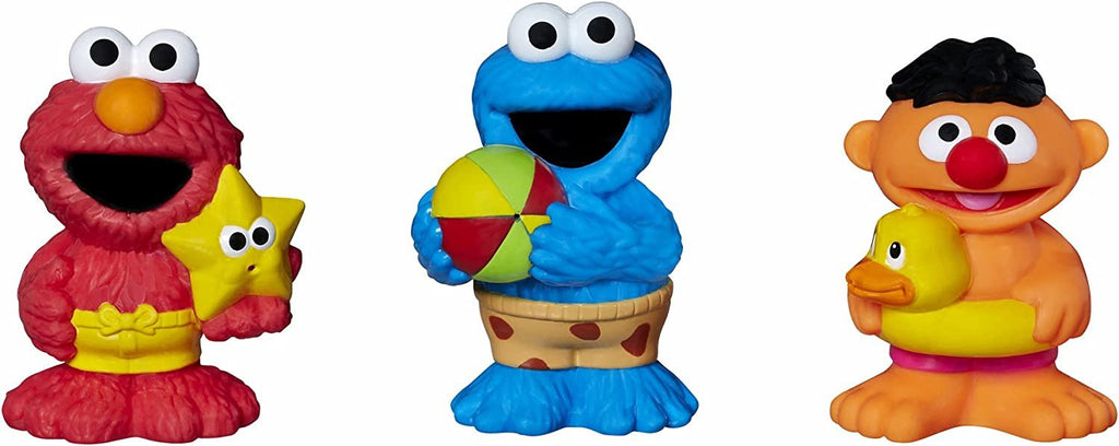 Sesame Street Bath Squirters, Bath Toys featuring Elmo, Cookie Monster and Ernie, Ages 12 Months - 4 Years Assortment