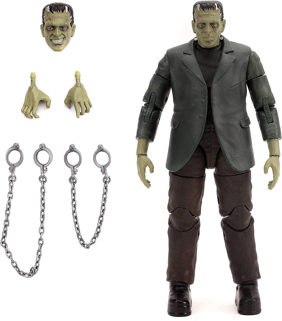 Jada Toys Universal Monsters 6" Frankenstein Action Figure, Toys for Kids and Adults, 31958 , Black