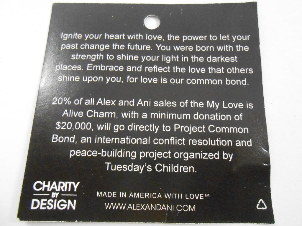 Alex and Ani Charity by Design My Love is Alive Bangle Bracelet