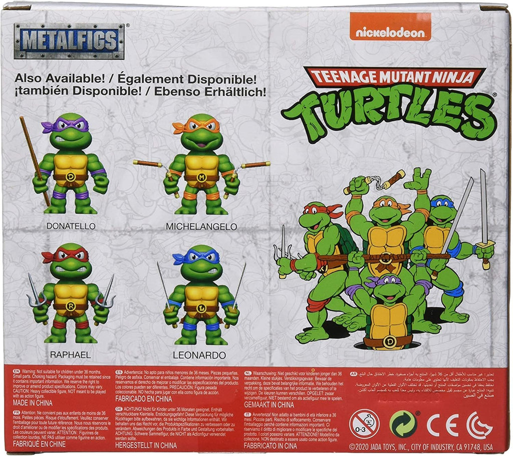 Jada Toys Teenage Mutant Ninja Turtles 4"" Raphael Die-cast Figure, Toys for Kids and Adults, red