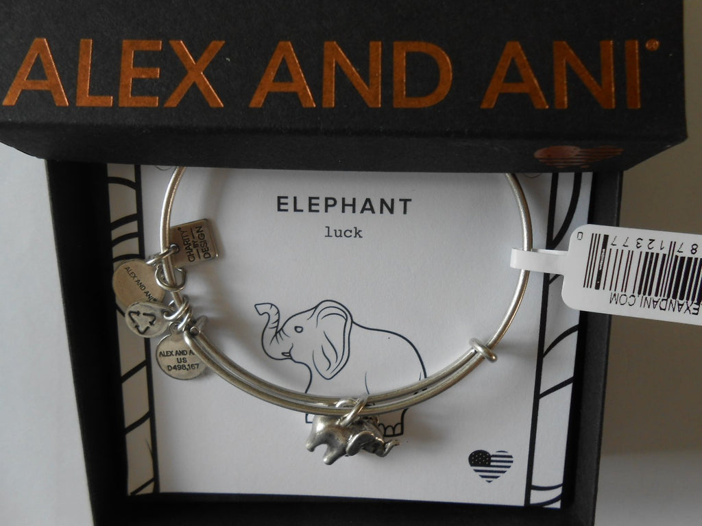 Alex and Ani Charity by Design, Elephant ii Bangle Bracelet