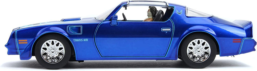 Jada Toys Hollywood Rides It Chapter Two Pennywise & Henry Bower's Pontiac Firebird, 1: 24 Blue Die-Cast Vehicle with 2.75" Die-Cast Figure