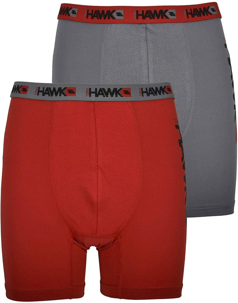 Tony Hawk Boys' Boxer Briefs 8-Pack Performance Dri Fusion Tech Compression No Fly Underwear