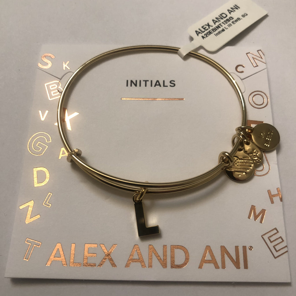 Alex and Ani Initial L III Bangle Bracelet