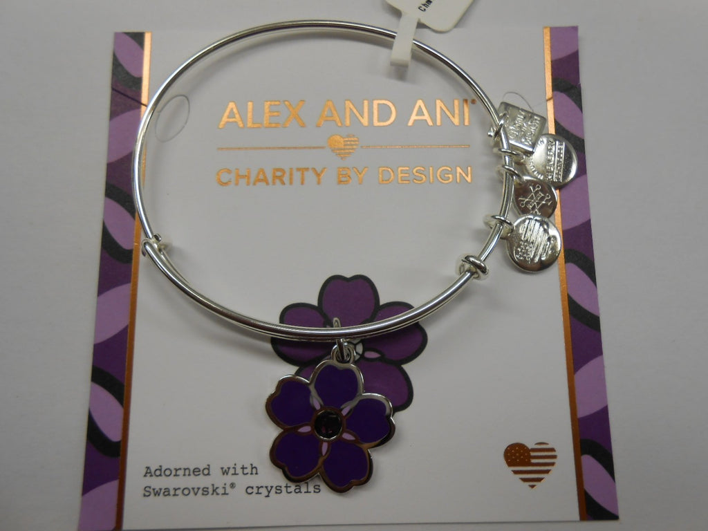 Alex and Ani Womens Charity by Design Forget Me Not Bangle