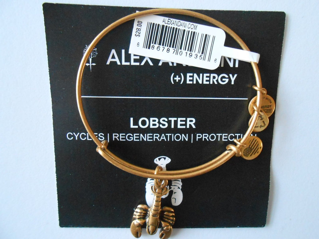 Alex and Ani Womens Lobster Charm Bangle