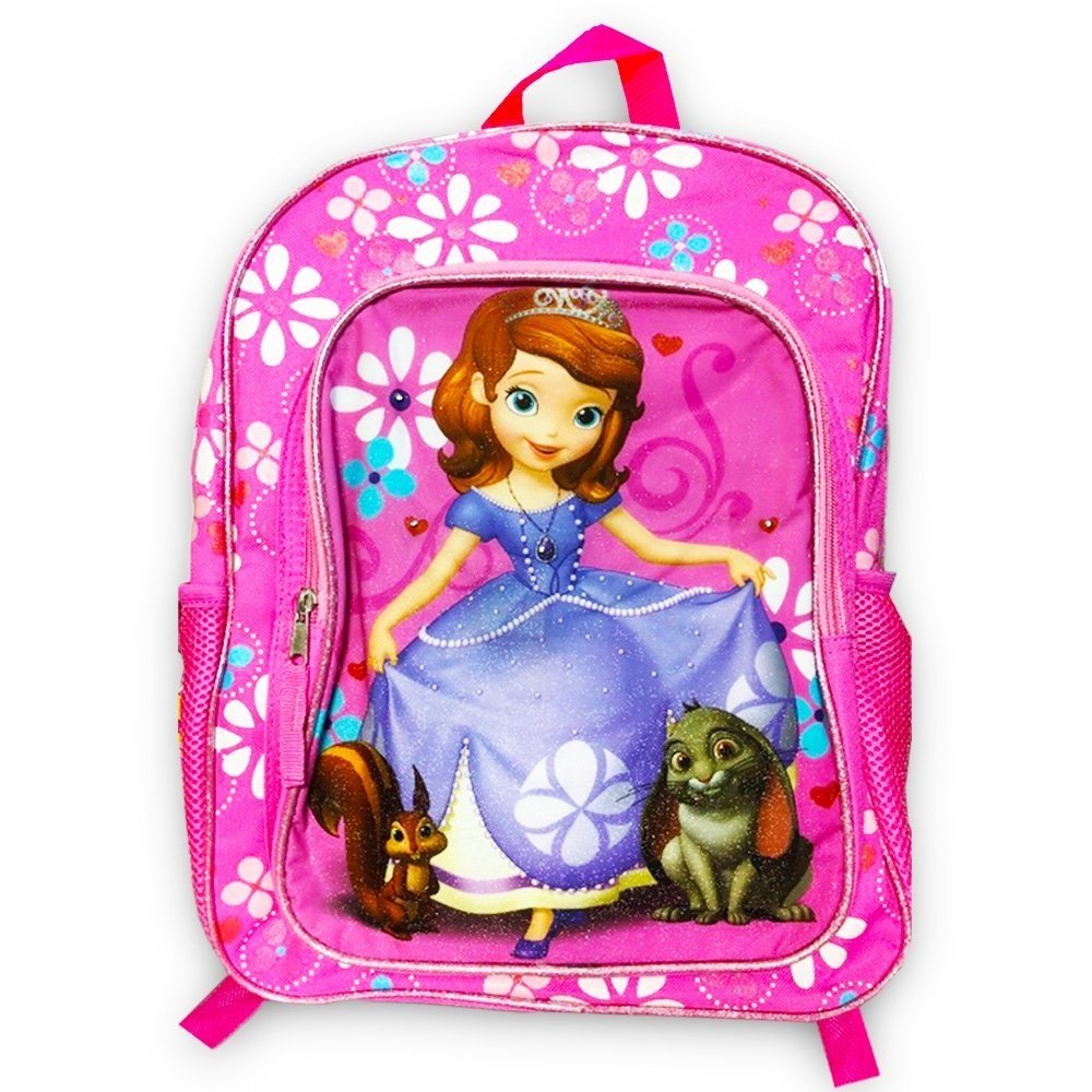 Disney Girls' Sofia the First Backpack with Super Lights