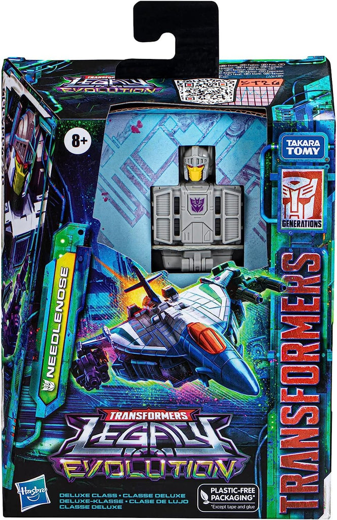 Transformers Toys Legacy Evolution Deluxe Needlenose Toy with 2 Targetmaster Toys, 5.5-inch, Action Figure for Boys and Girls Ages 8 and Up
