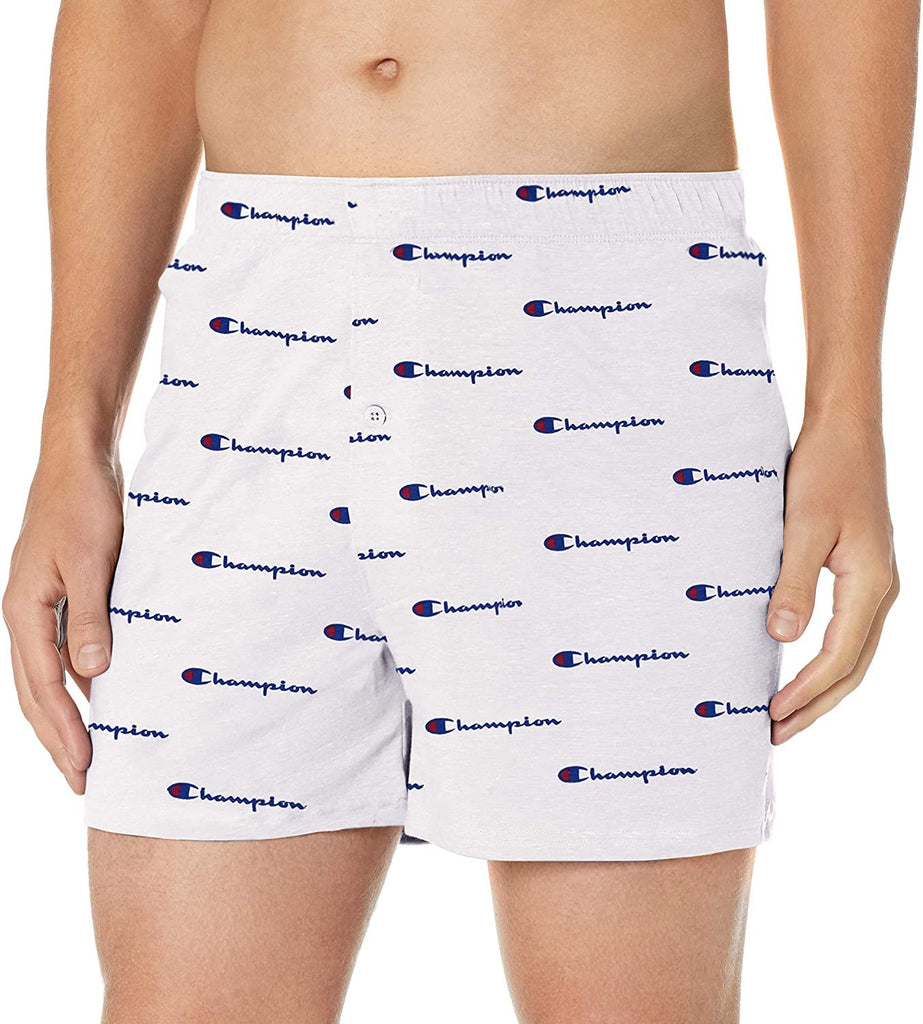 Champion Men's C Script Knit Boxer