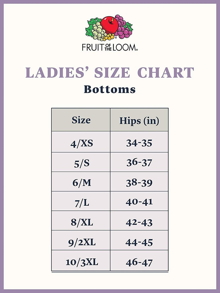 Fruit of the Loom Women's Cotton Stretch Hi Cut Panty