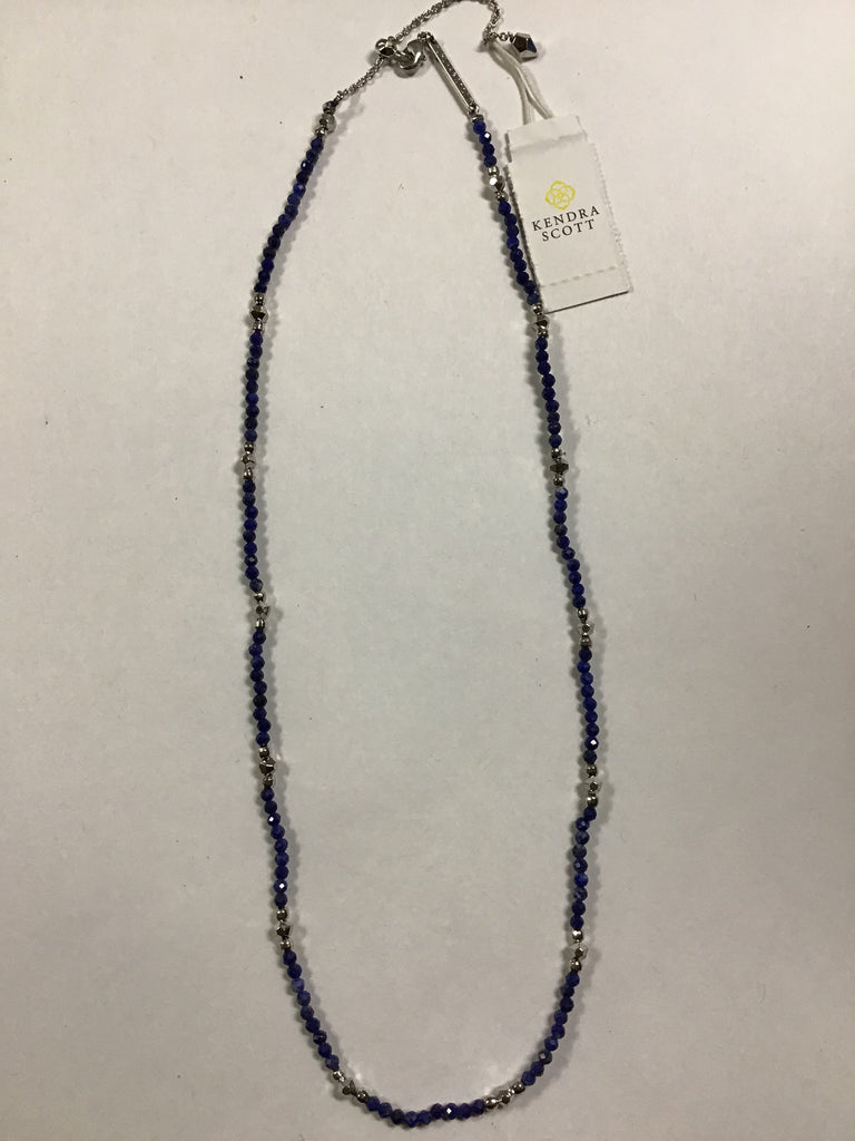 Kendra Scott Scarlet Choker Necklace, Rhod Blue Lapis