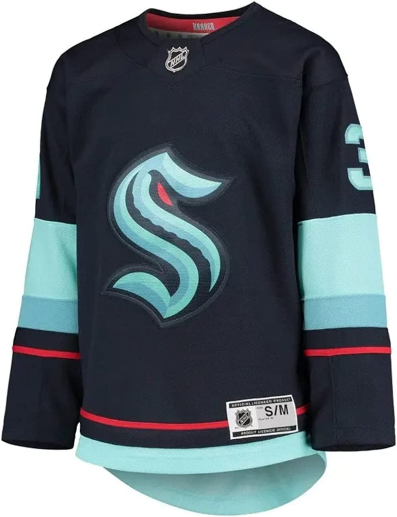 Outerstuff Youth Philipp Grubauer Seattle Kraken Home Premier Jersey