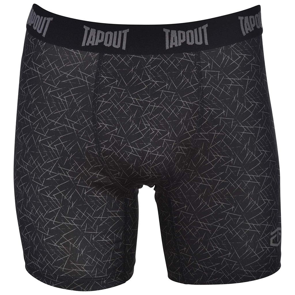 TapouT Mens Performance Boxer Briefs - 3-Pack Stretch Performance Training Underwear Breathable Athletic Fit No Fly