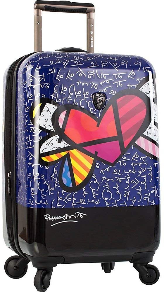 Heys America Multi-Britto Heart With Wings 21-Inch Carry-on Spinner Luggage