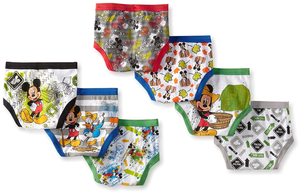 Disney Little Boys' Seven Pack Mickey Mouse Briefs