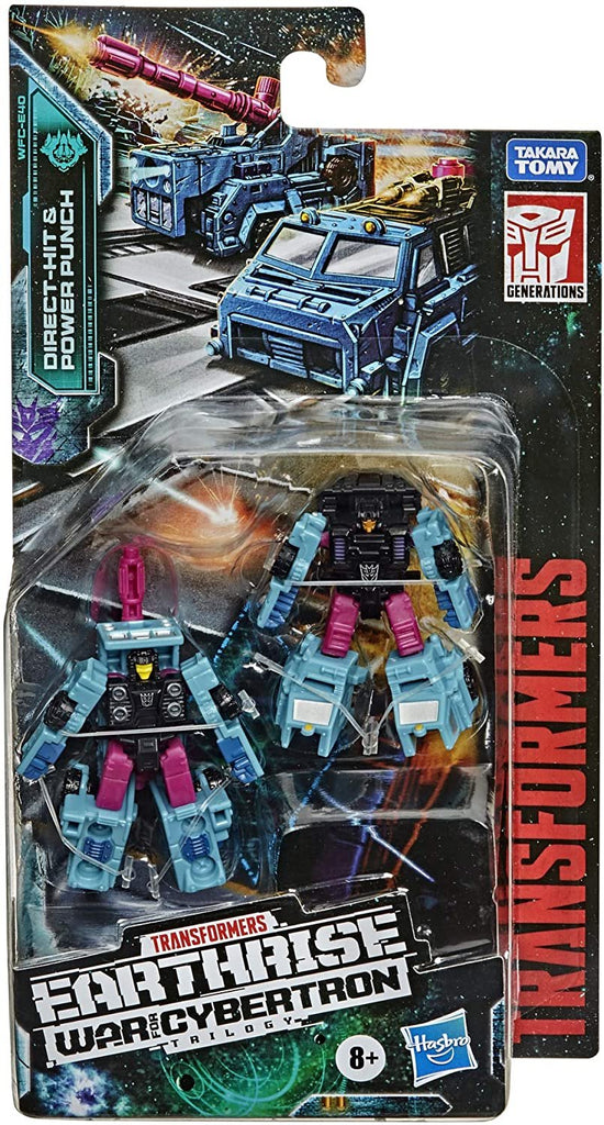 Transformers Toys Generations War for Cybertron: Earthrise Micromaster WFC-E40 Decepticon Battle Squad 2-Pack - Kids Ages 8 and Up, 1.5-inch