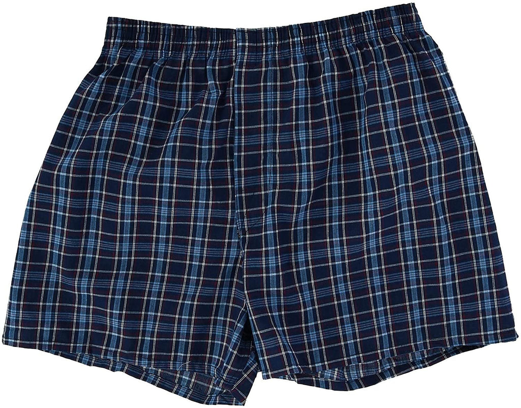 Fruit of the Loom Men's Woven Tartan and Plaid Boxer Multipack