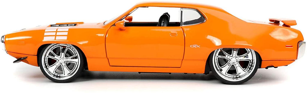 1972 Plymouth GTX, Orange - Jada Toys 32697/4 - 1/24 Scale Diecast Model Toy Car