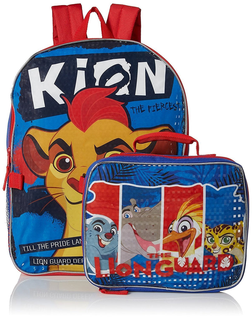 Disney Boys' Lion Guard Backpack with Detachable Lunch Kit