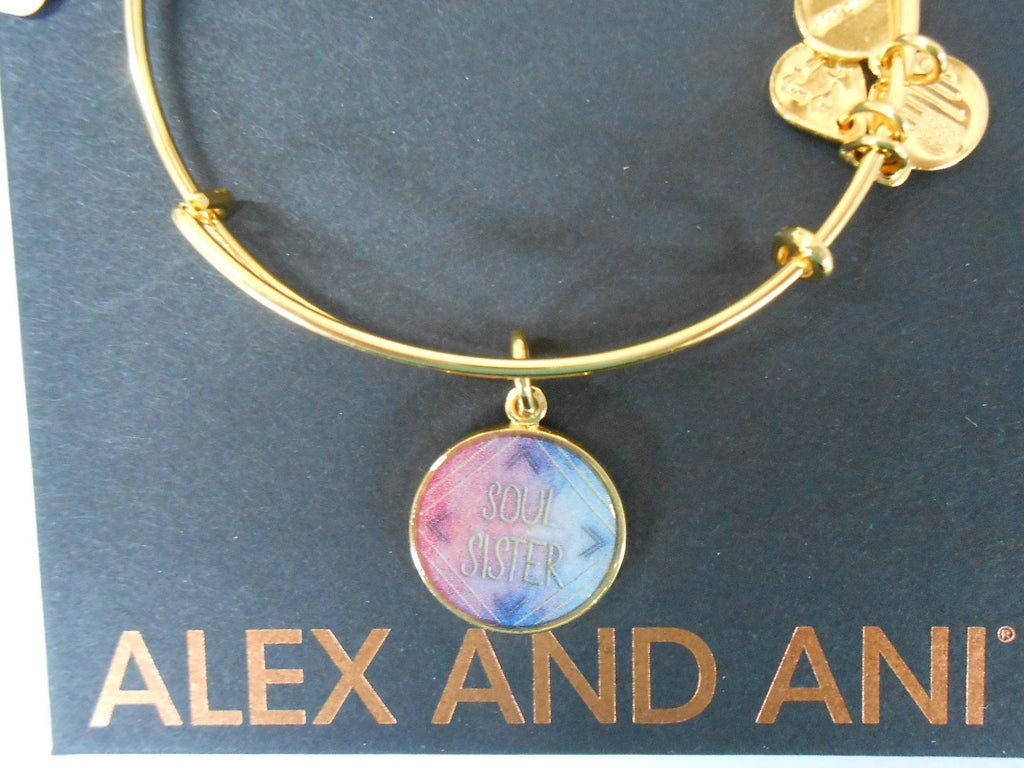 Alex and Ani Soul Sister Bangle in Shiny Gold Finish CBD16SSYG