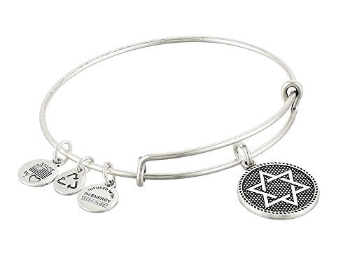 Alex and Ani Star of David Expandable Wire Bangle Silver A14EB73RS