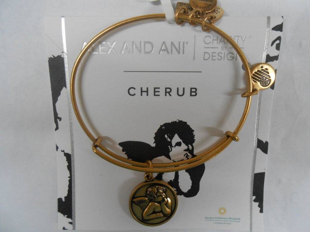 Alex and Ani Women's Charity by Design - Cherub Expandable Charm Bangle Bracelet