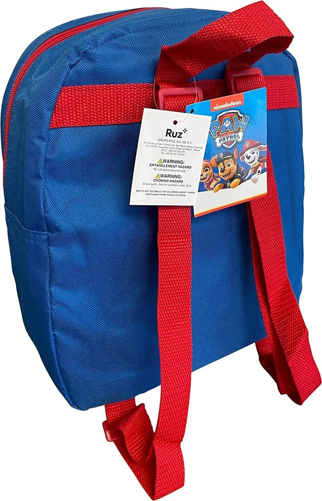 Paw Patrol Toddle Boy 12 Inch Mini Backpack (Blue-Red)