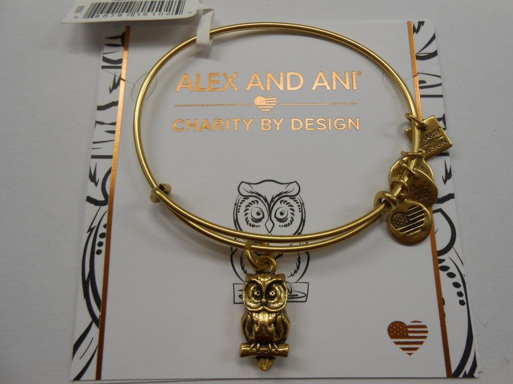 Alex and Ani Womens Charity by Design Owl II Bangle