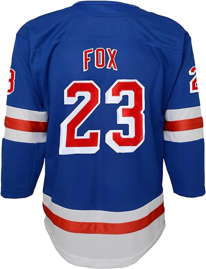 Adam Fox Jersey New York Rangers #23 Blue Premier Size Juvenile (4-7)