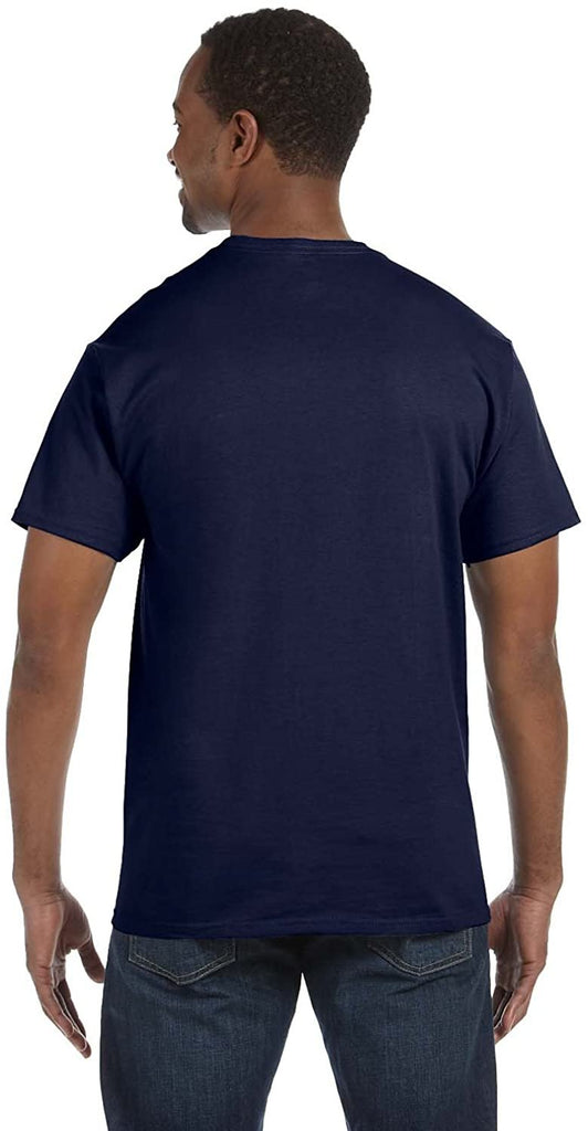 Hanes ComfortBlend EcoSmart Crewneck Men's T-Shirt,Deep Navy,Medium