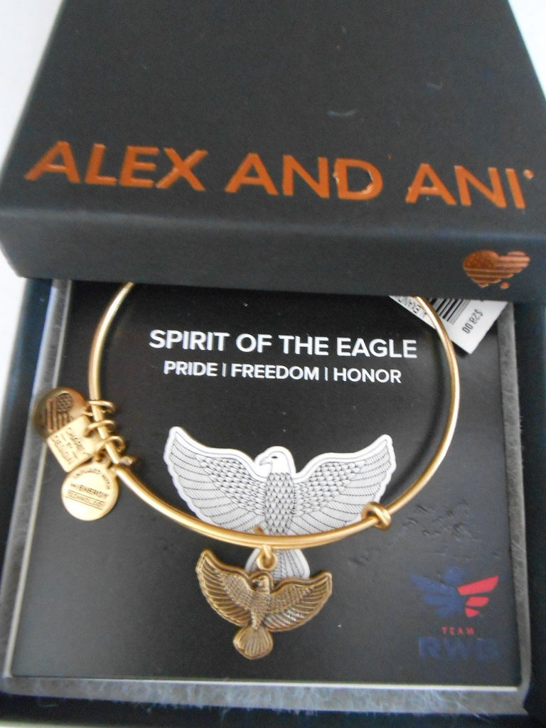 Alex and Ani Charity by Design Spirit of The Eagle Charm Expandable Bangle Bracelet