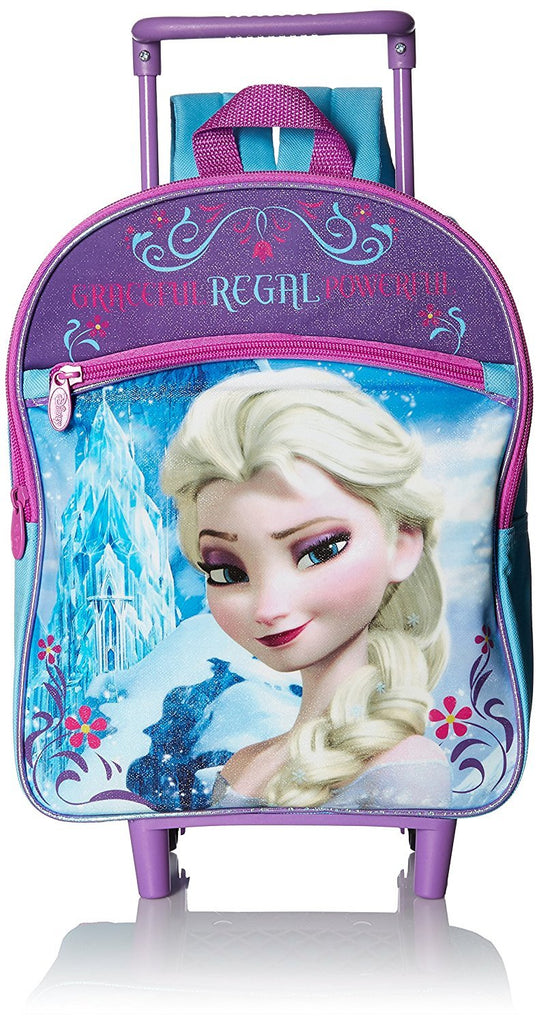 Disney Girls' Elsa 12 Rolling Backpack