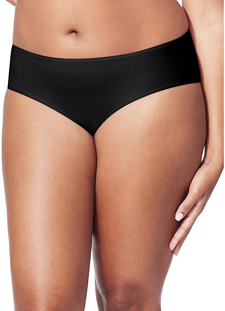 JUST MY SIZE Women's Plus Size 5-Pack Breathable Stretch Hipster