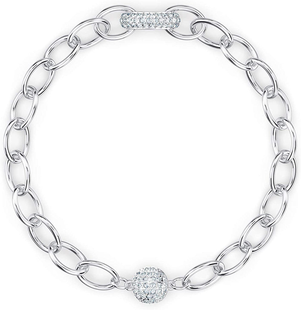 Swarovski The Elements Chain Bracelet White Rhodium Plated - Medium