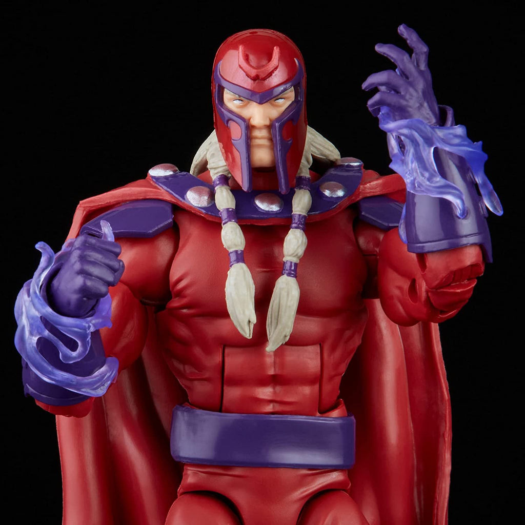 Hasbro Marvel Legends Series 6-inch Scale Action Figure Toy Magneto, Premium Design, 1 Figure, and 5 Accessories , Red