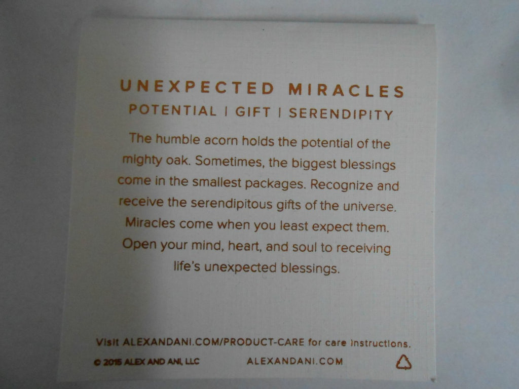 Alex and Ani UNEXPECTED MIRACLES SPOON RING  Silver NWTBC