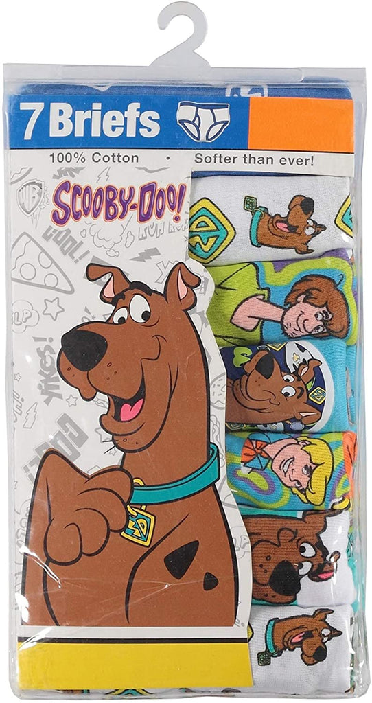 Handcraft Little Boys' Scooby Doo  Brief (Pack of 7), Assorted, 2T/3T