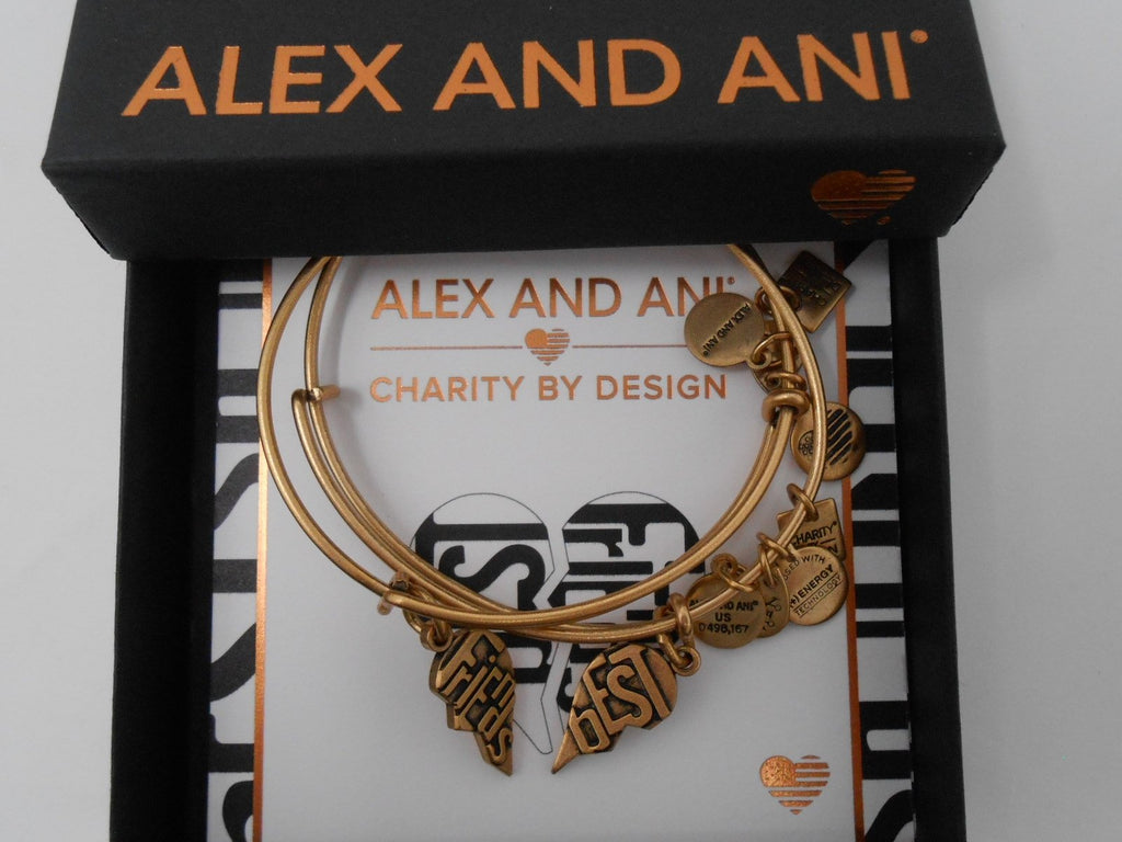 Alex and Ani Charity By Design, Best Friends Set of 2, Expandable