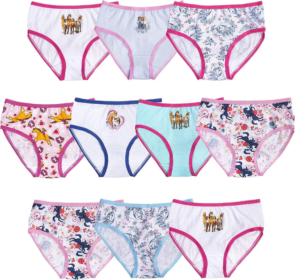 Dreamworks Girls Horse Underwear Multipacks, Spirit 10pk, 6