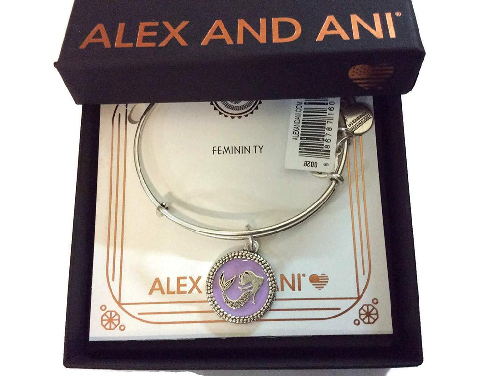 Alex and Ani Color Infusion Mermaid III Rafaelian Silver NWTBC