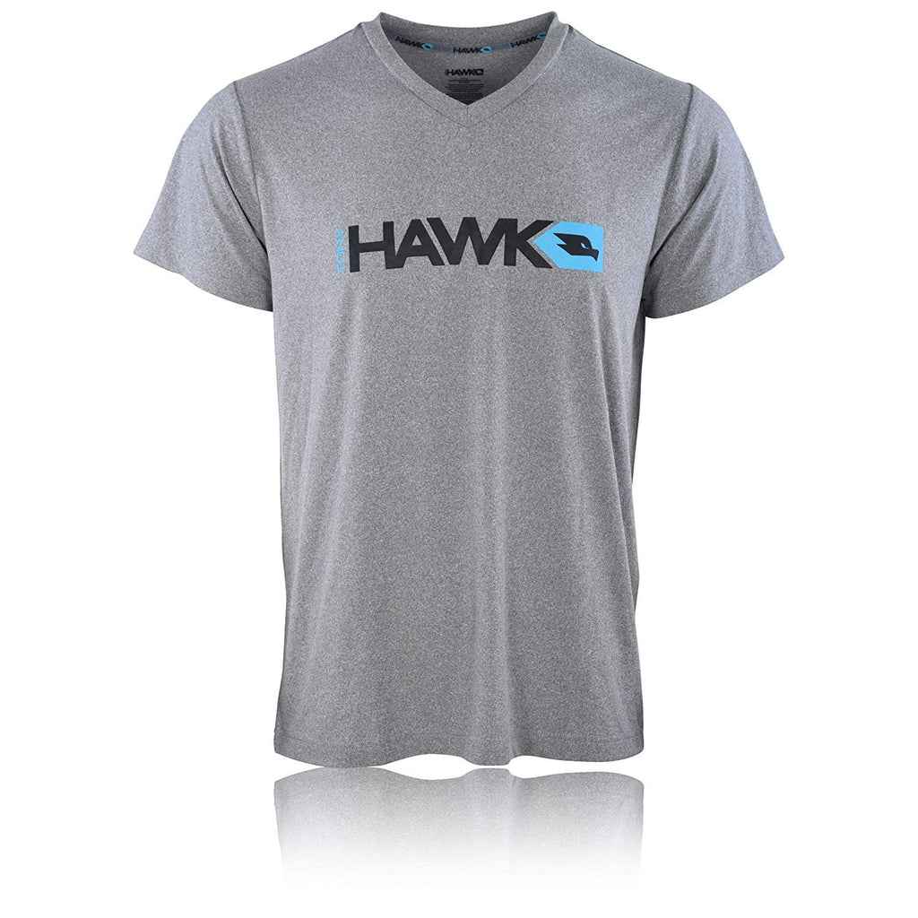 TONY HAWK Mens Lounge Shirt - Super Soft Jersey V-Neck T Shirt Spandex/Polyester Blend Birdman Sleep Pajama