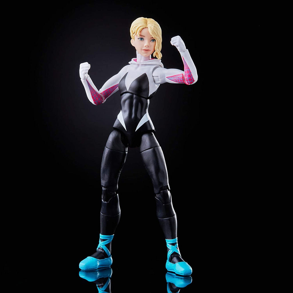 Spider-Man Hasbro Marvel Legends Series Into The Spider-Verse Gwen Stacy 6-inch Collectible Action Figure Toy, with Spider-Ham Mini-Figure