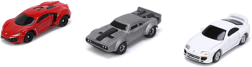 Fast & Furious 1.65" Nano 3-Pack Wave 4 Die-cast Cars, Toys for Kids and Adults