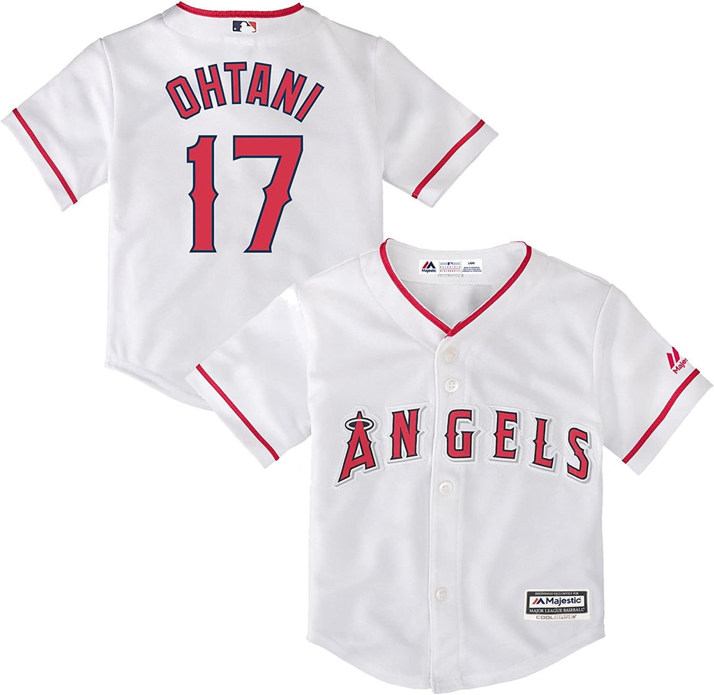 Outerstuff Shohei Ohtani Los Angeles Angels #17 Toddler Cool Base Home Jersey (Toddler 2T)