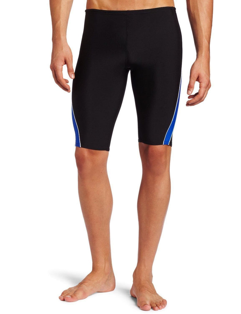 Speedo Boys Mercury SPL Jammer Swimsuit Waist BLK/BLUE Sizes 20-28